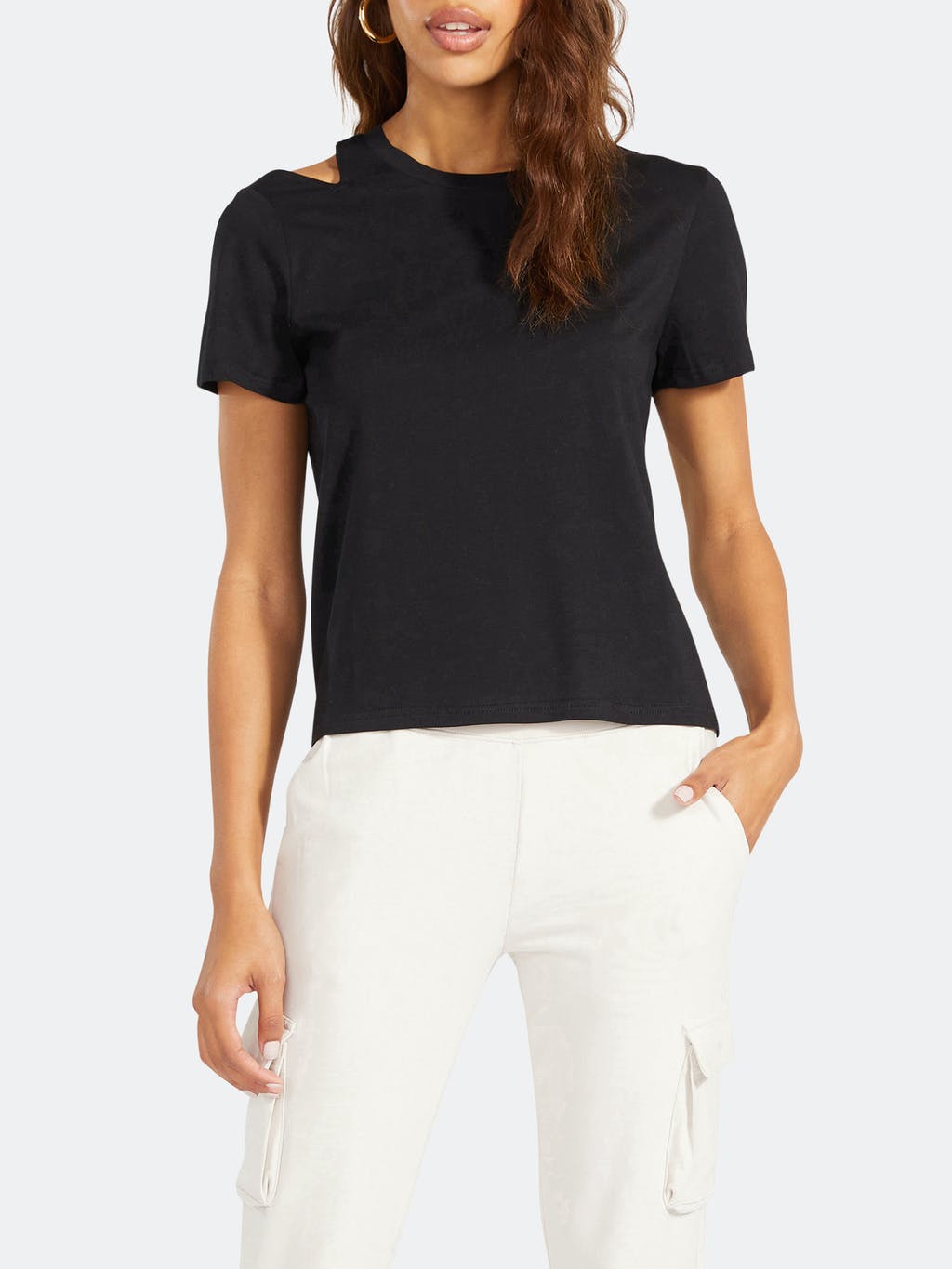 Cut to the Chase Crewneck Soft Modal Jersey Top