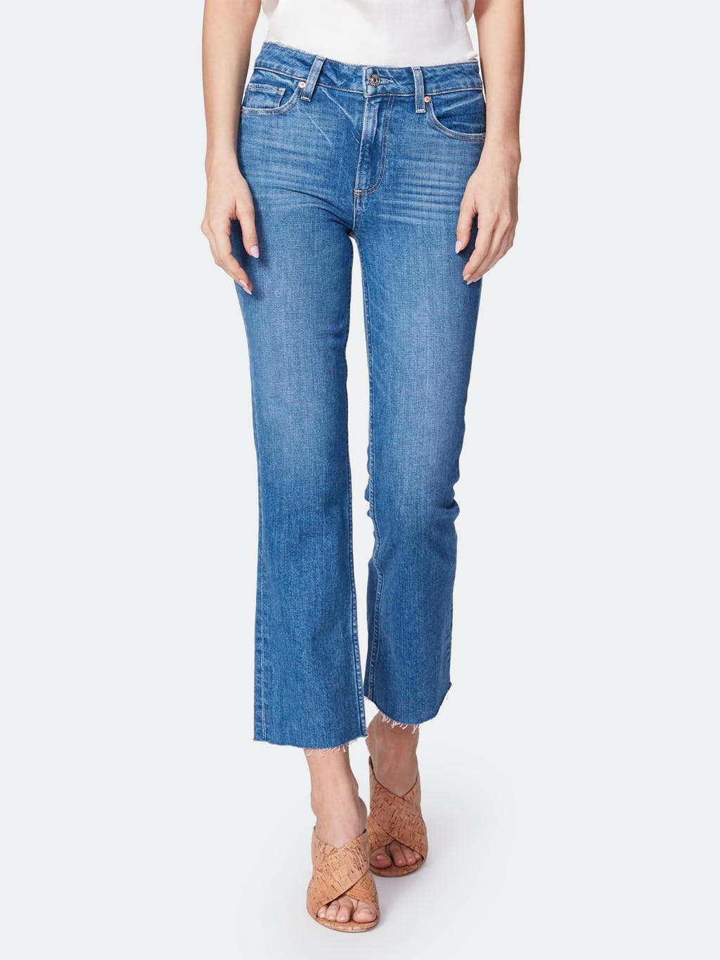 Colette High Rise Crop Flare Jeans
