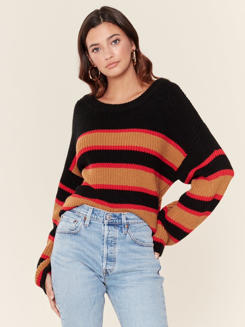 Ezra Stripe Crewneck Sweater