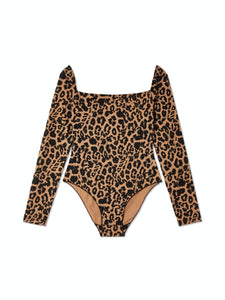 Leopard Long Sleeve Bodysuit