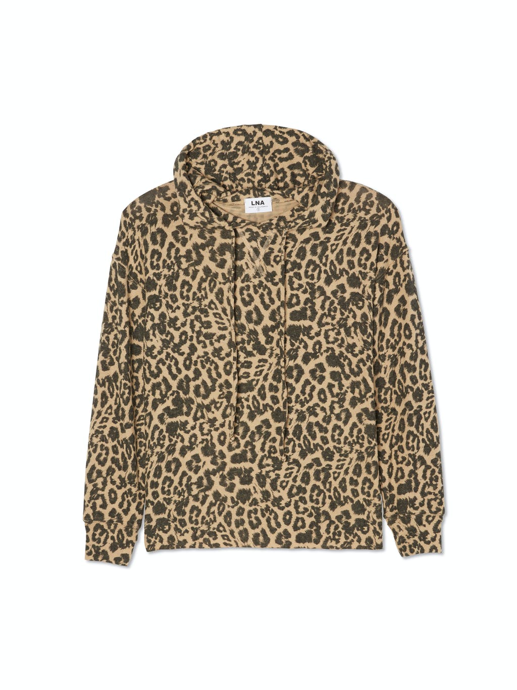 Brushed Leopard Oversized Hoodie