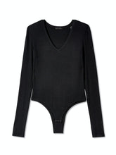 Load image into Gallery viewer, Long Sleeve V-Neck Bodysuit