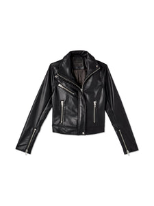 Essential Faux Leather Moto Jacket
