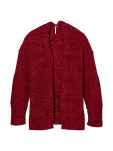 High Hopes Marbled Rib Knit Cardigan Sweater