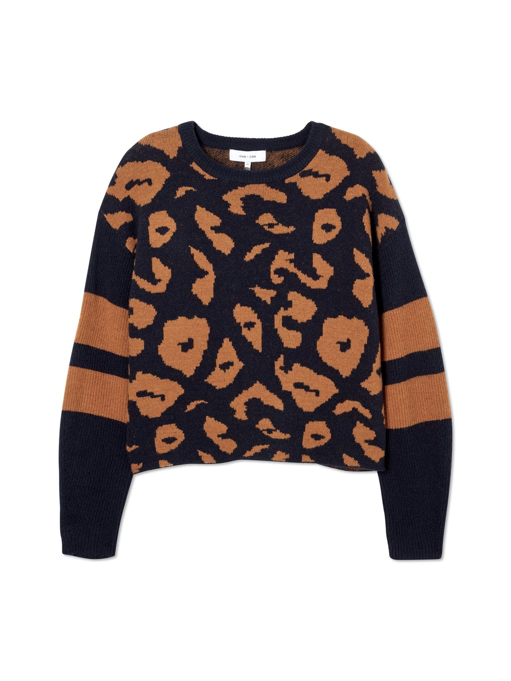 Finn Leopard Varsity Sweater