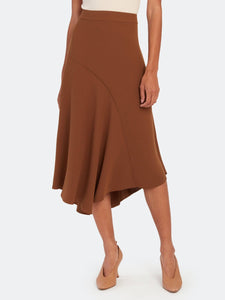 Panel Asymmetrical Midi Skirt