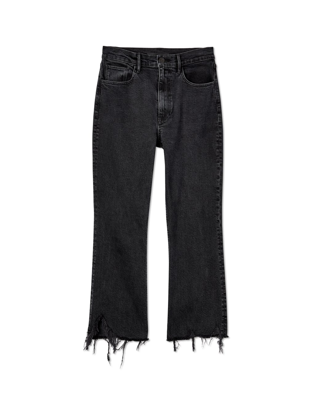 Empire High Rise Crop Flare Jeans