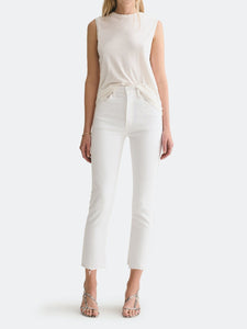 Riley High Rise Cropped Straight Fit Jeans