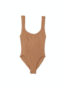 Classic Square Neck One-Piece Swimsuit