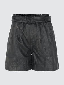 Enzyme Leather Shorts