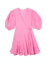 Load image into Gallery viewer, Rosie Puff Sleeve Wrap Mini Dress
