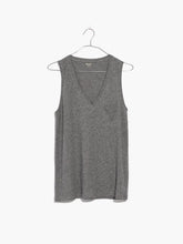 Load image into Gallery viewer, Madewell Whisper Cotton V-Neck Pocket Tank