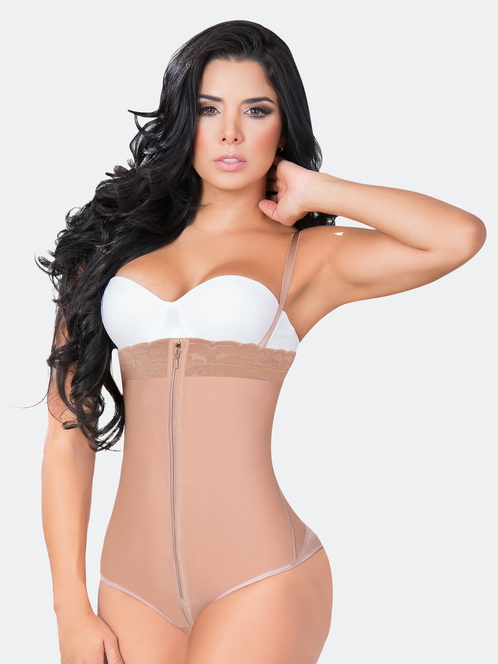 Panty Thong Strapless Body Shaper With Zipper