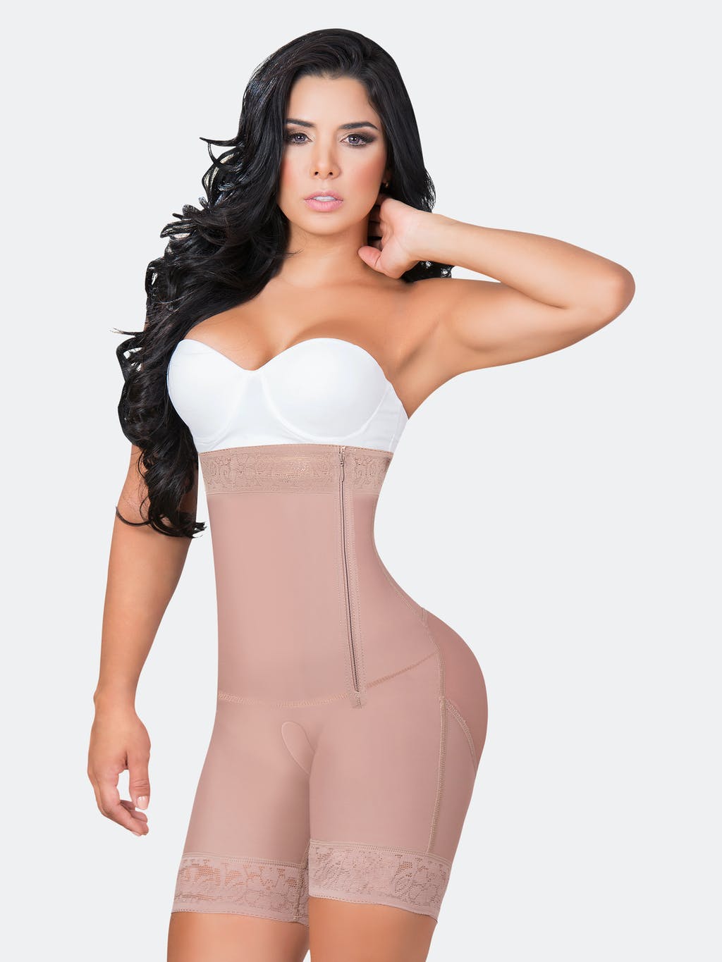 Shorts Bodyshaper Strapless With Lateral Zipper
