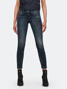 3301 Mid Skinny Ripped Edge Ankle Jeans