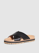 Load image into Gallery viewer, Patty Crisscross Lug Sandal Leather