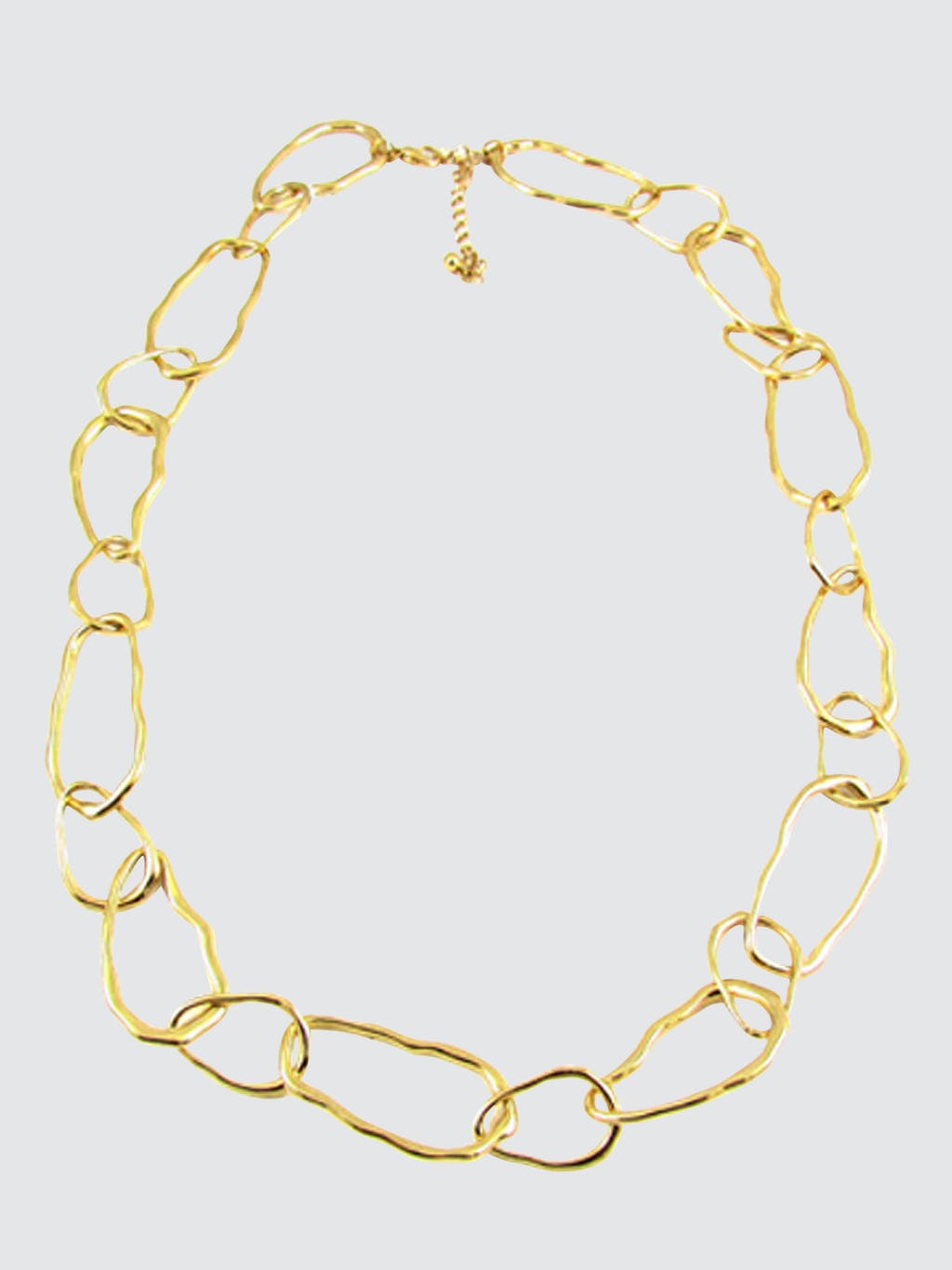 Organic Gold Link Necklace