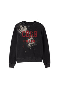 CBGB Crewneck Pullover Sweater