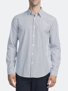 Irving Eco Stripe Long Sleeve Button-Down