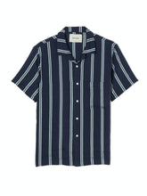Load image into Gallery viewer, Stripe Silk Blend Button Up Shirt