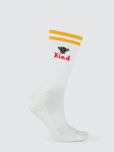 Load image into Gallery viewer, Bee Kind Striped Crew Sock
