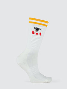 Bee Kind Striped Crew Sock