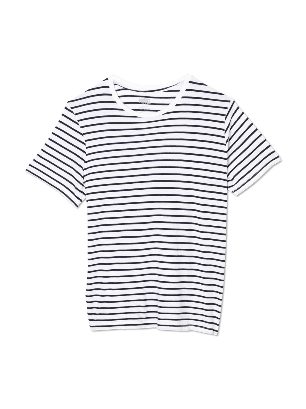 Short Sleeve Marine Stripe Crewneck T-Shirt