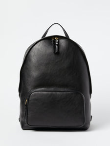 Leather Zipper Backpack