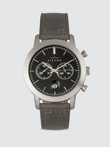 Langley Chronograph Leather Band Watch