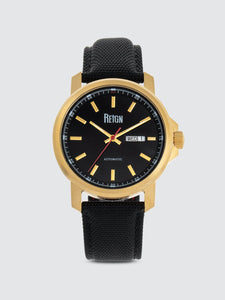 Helios 43mm Leather Band Watch