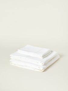 Solid Hemmed Organic Cotton Sheet Set