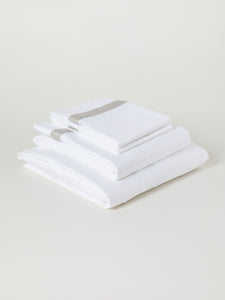 Banded Organic Cotton Sheet Set