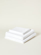 Load image into Gallery viewer, Percale Simple Stripe Organic Cotton Sheet Set