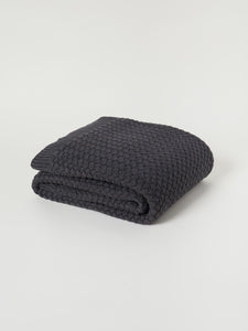 Chunky Knit Organic Cotton Throw Blanket