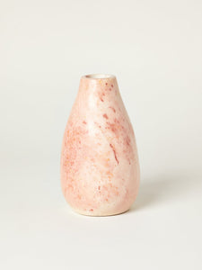 Marbled Soapstone Rounded Short Vase