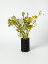 Load image into Gallery viewer, Black Bison Leather Wrapped Vase