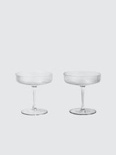Load image into Gallery viewer, Ripple Champagne Saucers, Set of 2