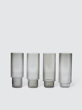 Load image into Gallery viewer, Ripple Long Drink Glasses, Set of 4
