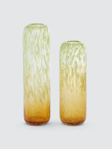 Glazed Gold Vases, Set Of 2