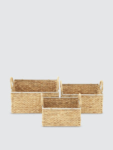 Seagrass Storage Baskets, Set Of 3