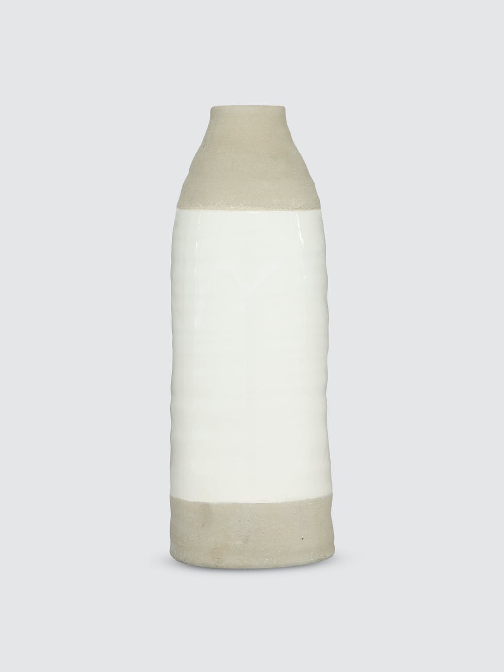Bottle-Shaped Ceramic Vase