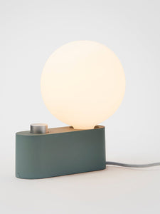 Alumina Table Lamp Sage with Sphere IV