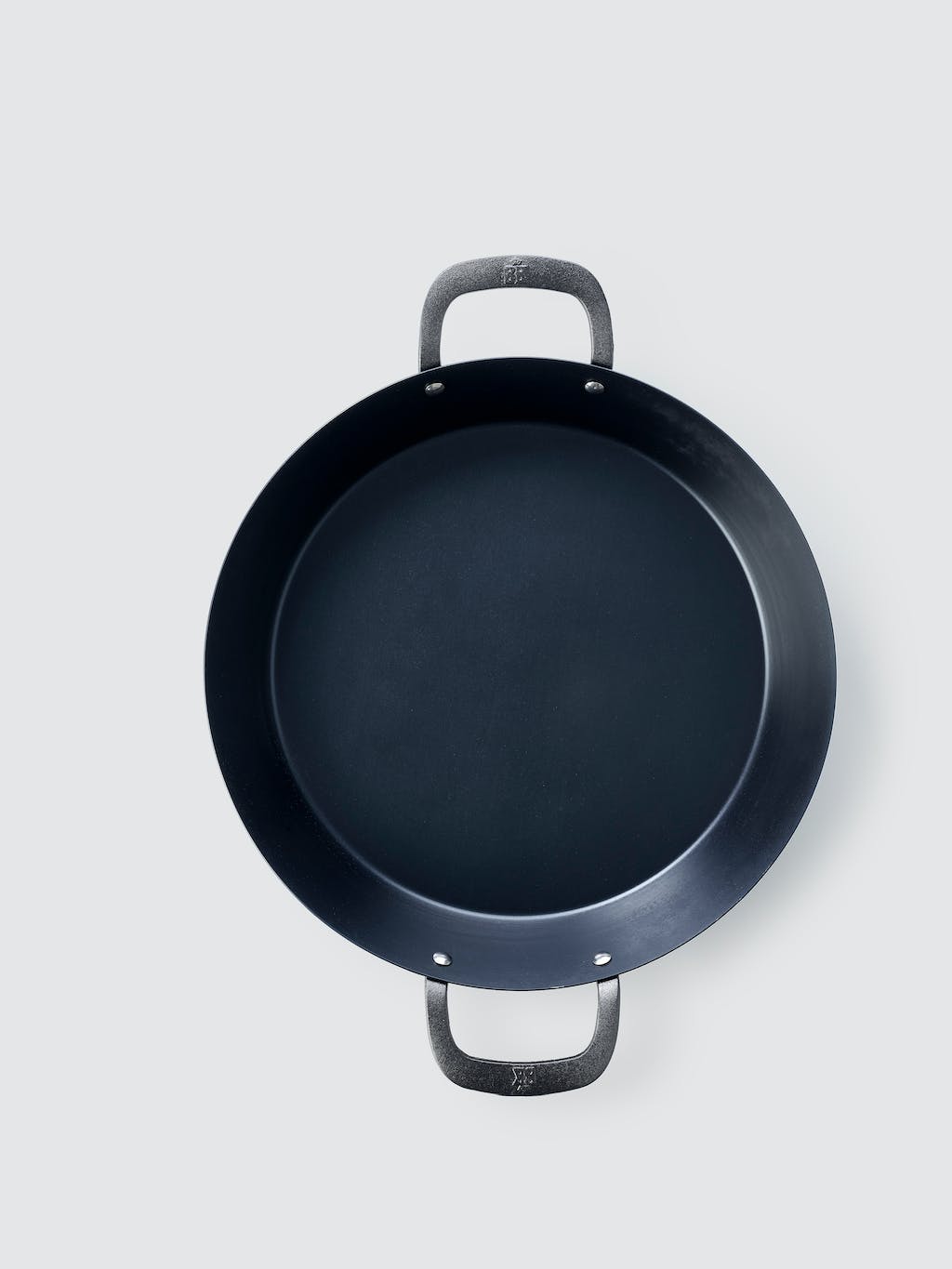 BK Black Steel Paella Pan with Side Handles