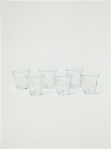 Picardie Glass Tumblers, Set of 6