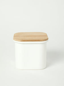 Tall Enamel Food Container