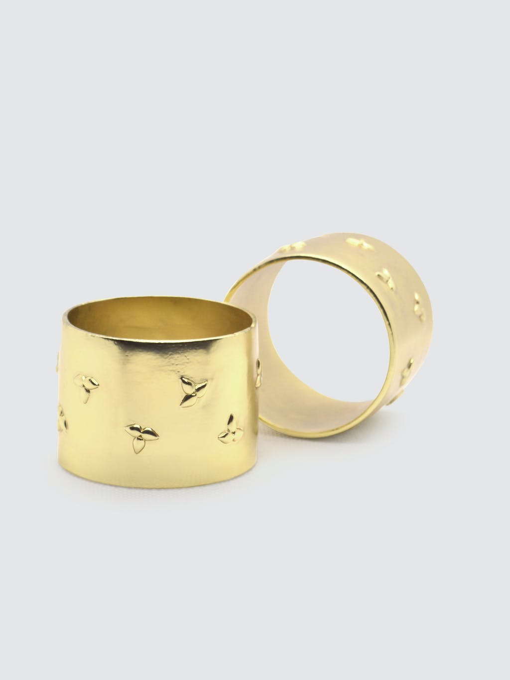 The Abigail Brass Napkin Ring Set