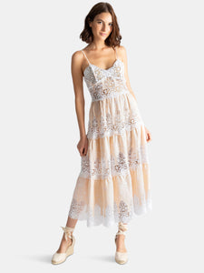 Lotte Honey Glow Linen Dress