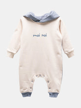 Load image into Gallery viewer, Blue Logo Hooded Bodysuit