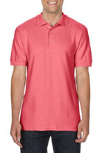 Load image into Gallery viewer, Gildan Mens Premium Cotton Sport Double Pique Polo Shirt (Coral Silk)