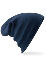 Load image into Gallery viewer, Beechfield Big Boys Junior Kids Knitted Soft Touch Winter Hat (French Navy)